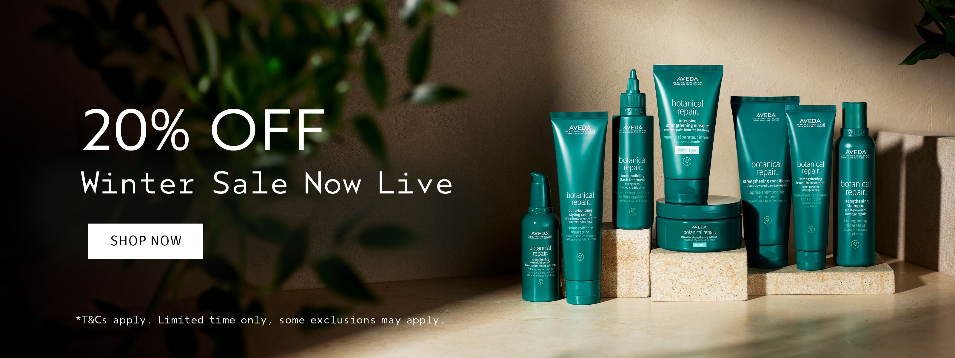 Winter Sale now live! 20% off Aveda Ireland Hair and skin care