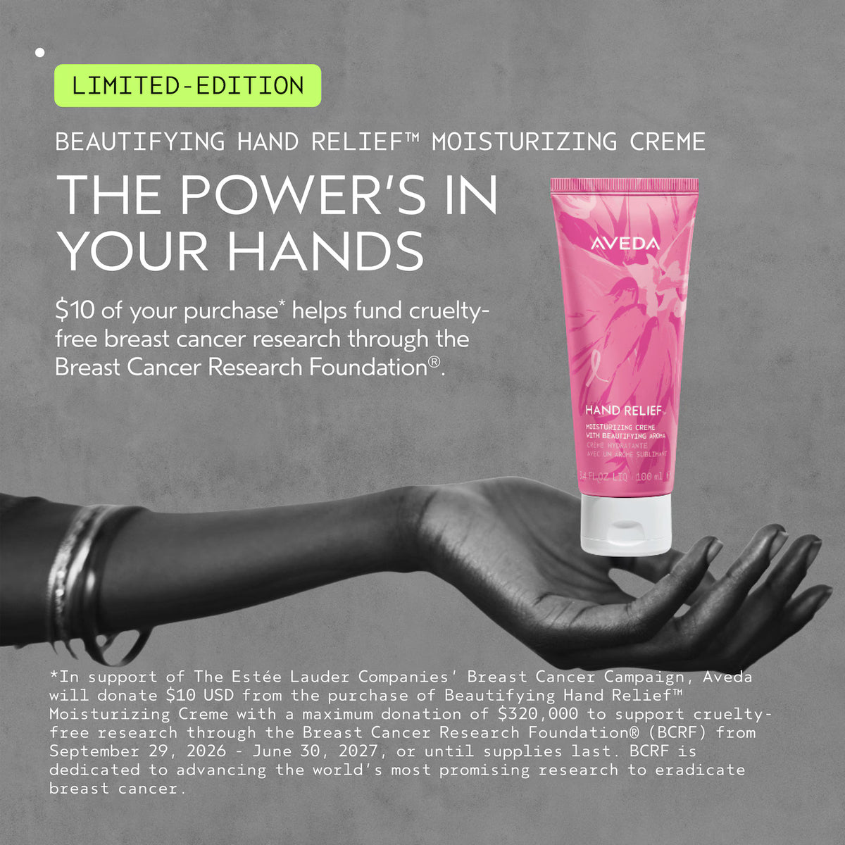Limited Edition Breast Cancer Awareness Hand Relief Creme