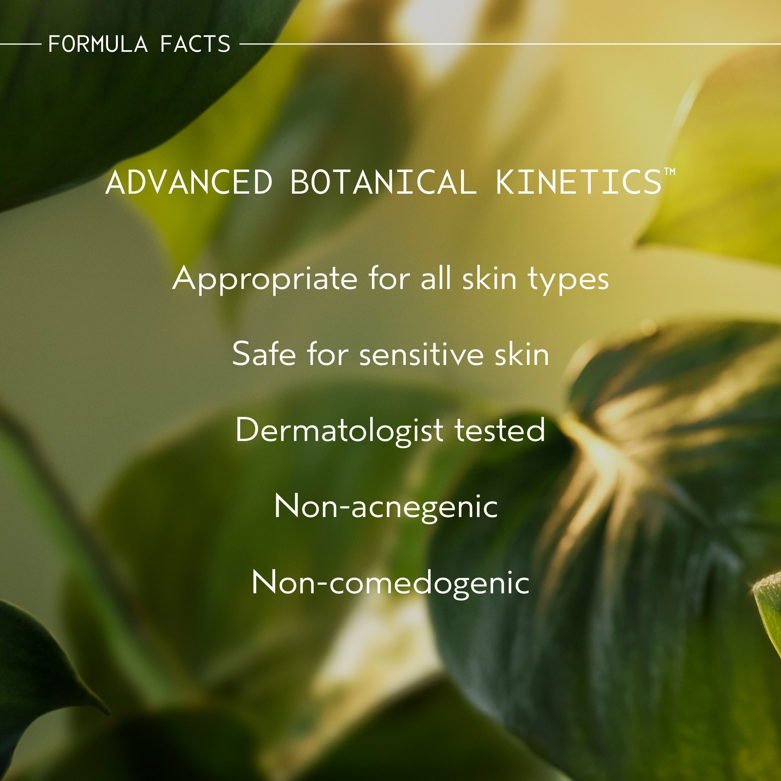 Formula Facts Advanced Botanical Kinetics Plumping Creme